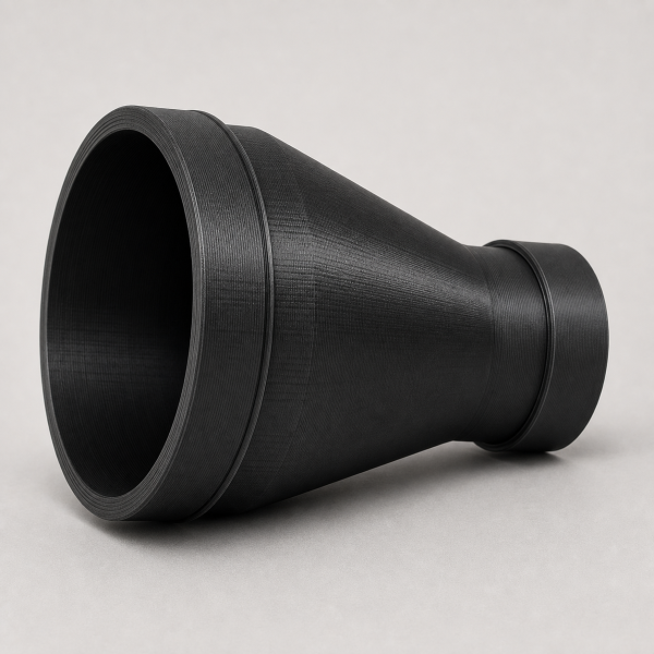4 in to true 2-1/2 in dust collection hose reducer